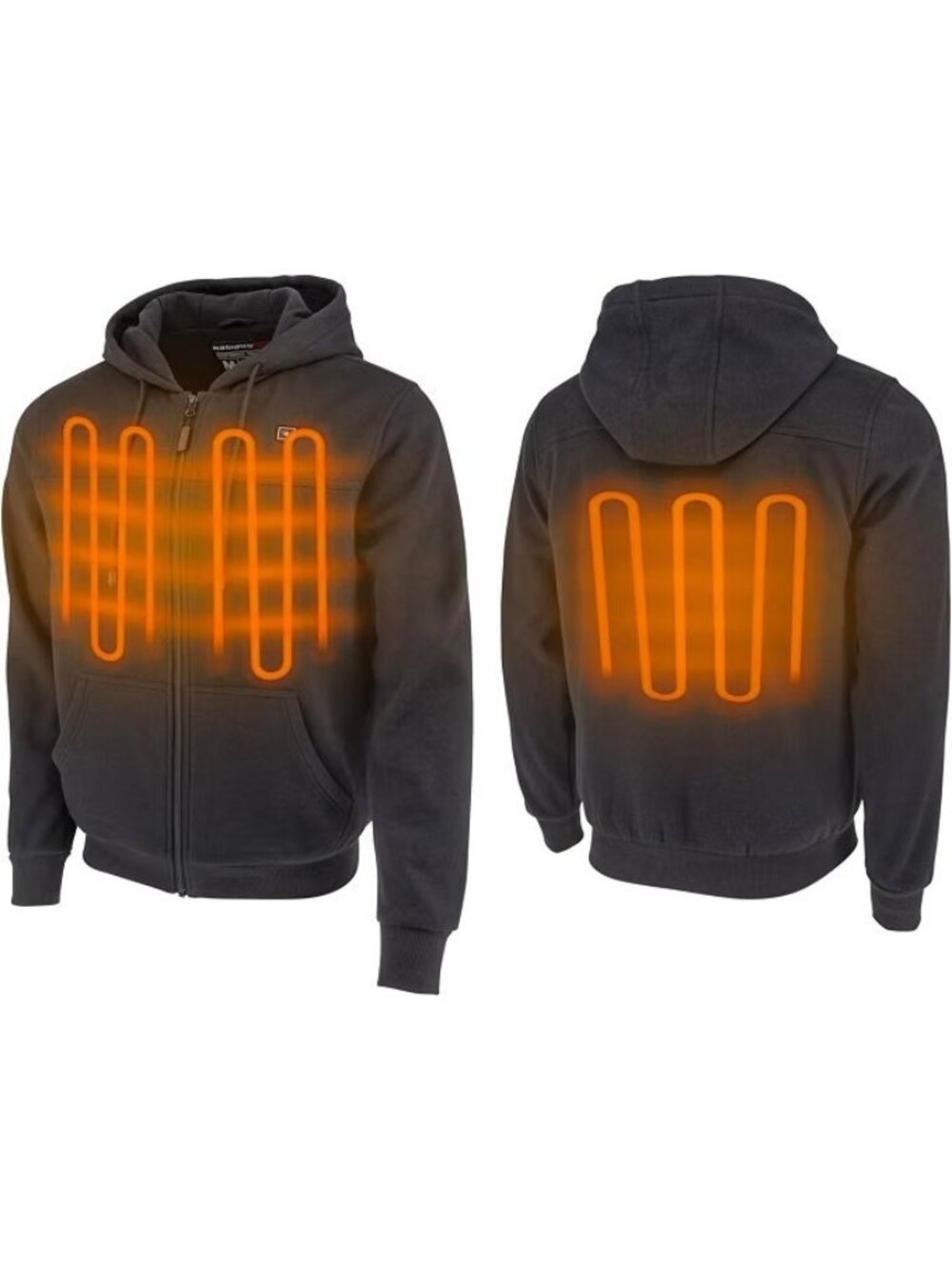 Radians Men's X-Large  Heated Jacket Hoodie Kit with 7.4V Battery and Charger